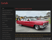 Tablet Screenshot of cartalk.com.au